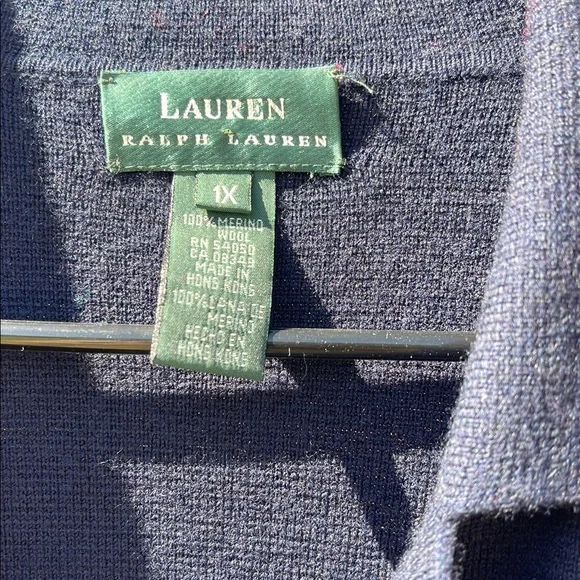 Ralph Lauren Navy Blazer with Gold Accents - Picture 2 of 7